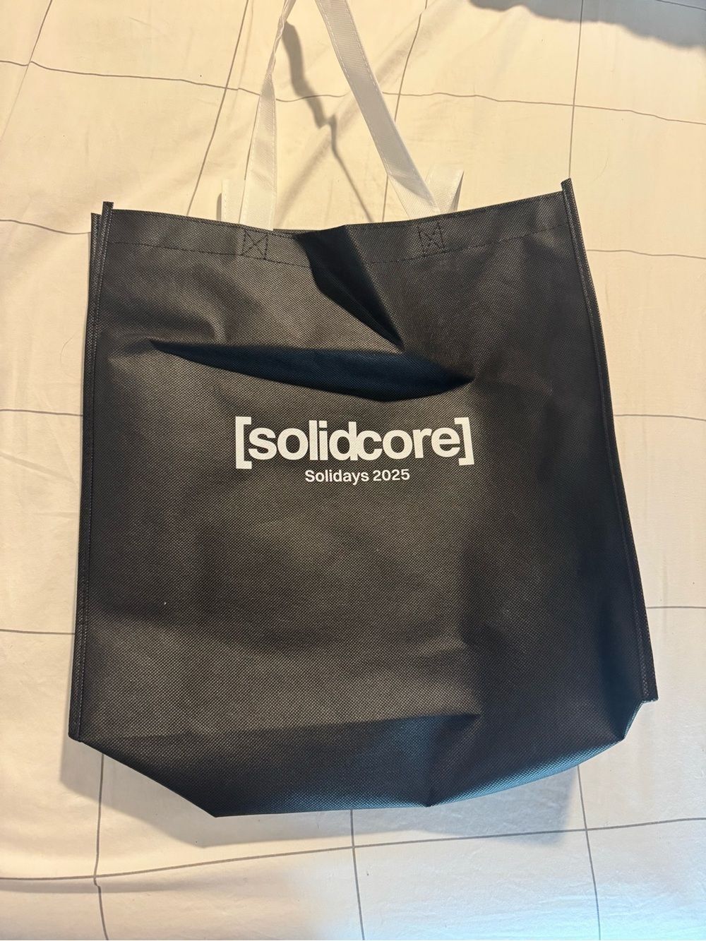 solidcore Black Tote Bag